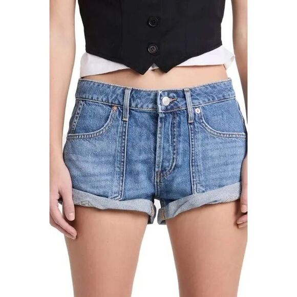 We The Free Beginners Luck Slouchy Denim Shorts - Women’s 31 - Picture 1 of 7